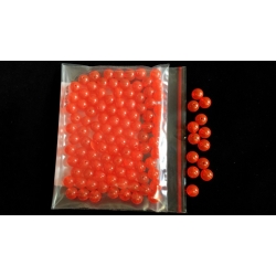 Fish Egg Beads Fl Red 6mm x 30pc